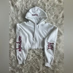 Cropped Shadow Hill Hoodie White